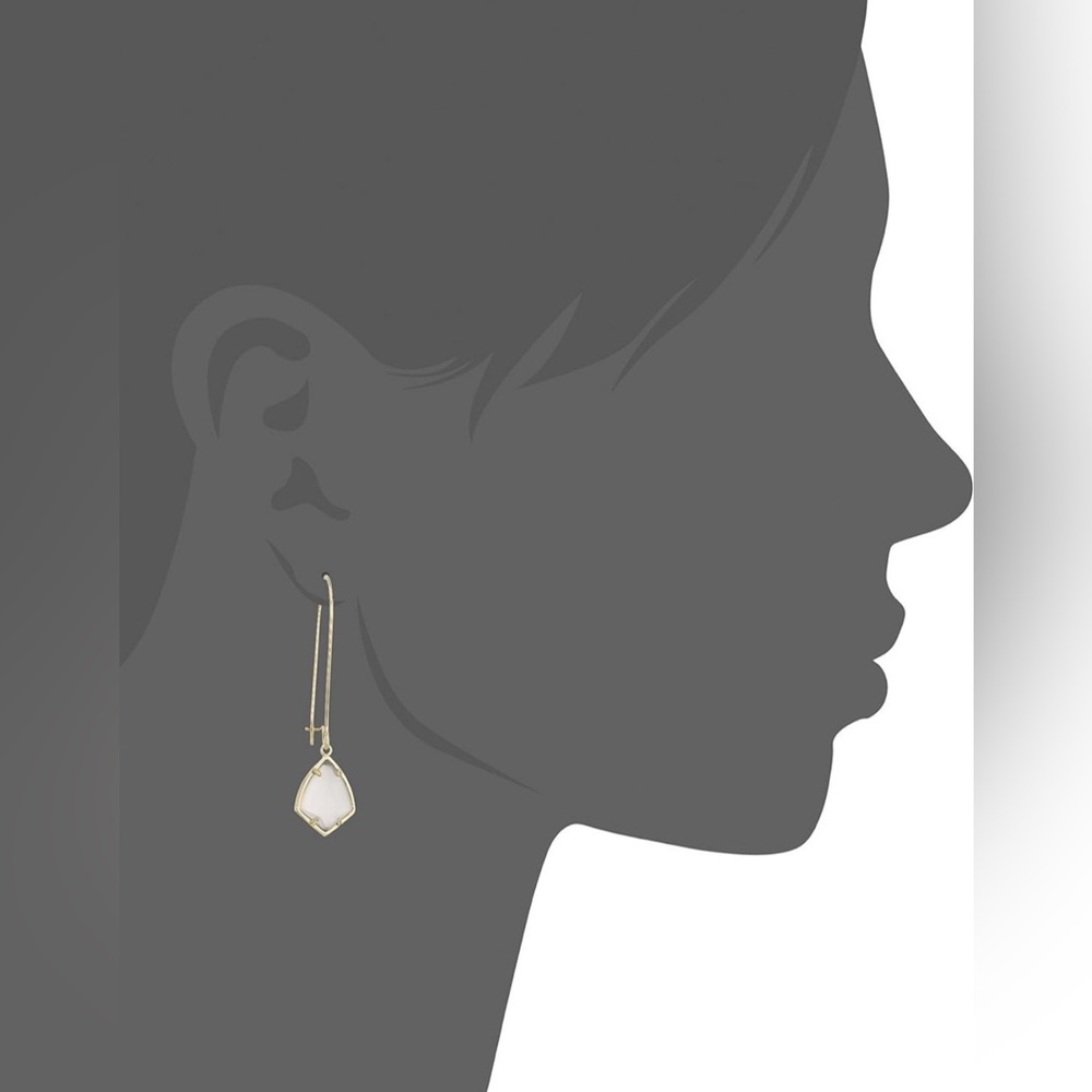 NWT Lot of 2x [Kendra Scott] Carinne Earrings & Cory Pendant Necklace Slate/Gold - Picture 5 of 15